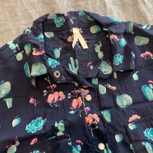 Roper cactus Pearl snap shirt